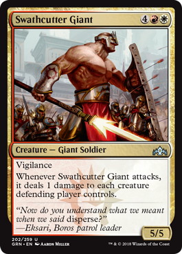 【ENG】【Foil】《薙ぎ払いの巨人/Swathcutter Giant》[GRN]