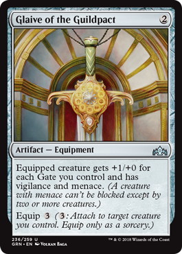 【ENG】【Foil】《ギルドパクトの大剣/Glaive of the Guildpact》[GRN]