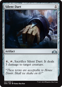 【ENG】【Foil】《静かな隠し矢/Silent Dart》[GRN]