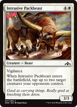 【ENG】【Foil】《押し入る荷役獣/Intrusive Packbeast》[GRN]
