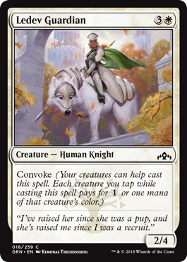 【ENG】【Foil】《レーデヴの守護者/Ledev Guardian》[GRN]