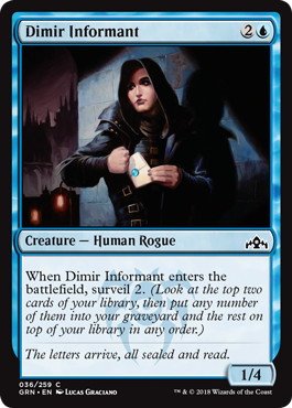 【ENG】【Foil】《ディミーアの密告者/Dimir Informant》[GRN]