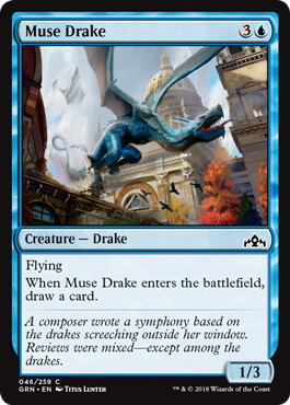 【ENG】【Foil】《詩神のドレイク/Muse Drake》[GRN]
