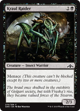 【ENG】【Foil】《クロールの略奪者/Kraul Raider》[GRN]