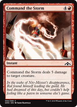 【ENG】【Foil】《嵐の行使/Command the Storm》[GRN]