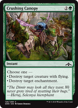 【ENG】【Foil】《押し潰す梢/Crushing Canopy》[GRN]