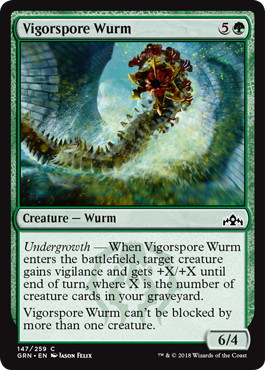 【ENG】【Foil】《活胞子ワーム/Vigorspore Wurm》[GRN]