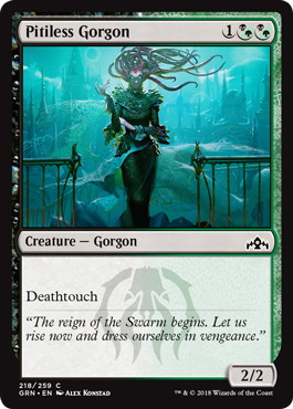 【ENG】【Foil】《冷酷なゴルゴン/Pitiless Gorgon》[GRN]