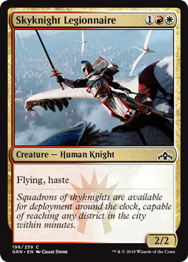 【ENG】【Foil】《空騎士の軍団兵/Skyknight Legionnaire》[GRN]