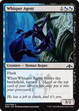 【ENG】【Foil】《囁く工作員/Whisper Agent》[GRN]
