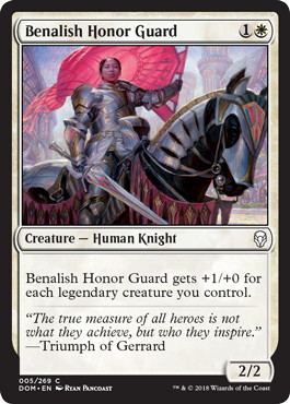 【ENG】【Foil】《ベナリアの儀仗兵/Benalish Honor Guard》[DOM]