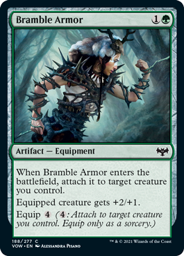 【ENG】【Foil】《棘茨の鎧/Bramble Armor》[VOW]