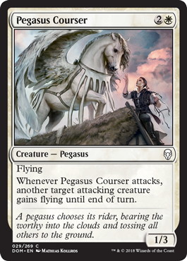 【ENG】【Foil】《ペガサスの駿馬/Pegasus Courser》[DOM]