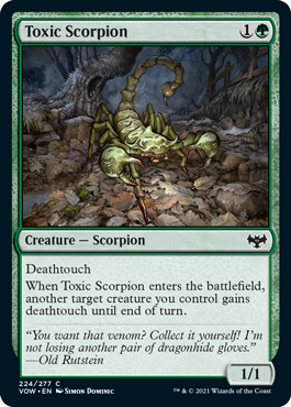 【ENG】【Foil】《毒蠍/Toxic Scorpion》[VOW]
