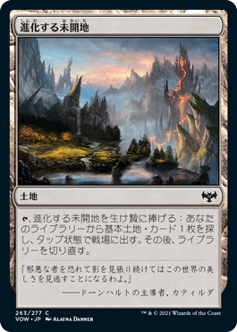 【JPN】【Foil】《進化する未開地/Evolving Wilds》[VOW]