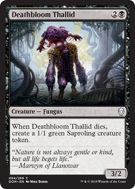 【ENG】【Foil】《死花のサリッド/Deathbloom Thallid》[DOM]
