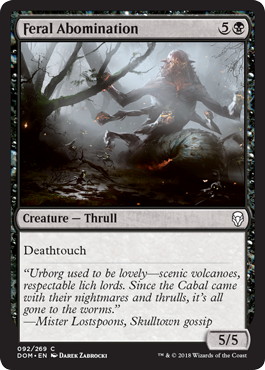 【ENG】【Foil】《残忍な異形/Feral Abomination》[DOM]