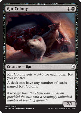 【ENG】【Foil】《ネズミの群棲/Rat Colony》[DOM]