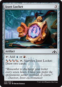 【ENG】【Foil】《イゼットのロケット/Izzet Locket》[GRN]