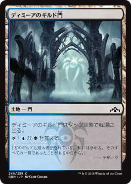 【JPN】【Foil】《ディミーアのギルド門/Dimir Guildgate》(245)[GRN]