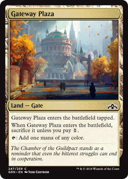 【ENG】【Foil】《ギルド門通りの公有地/Gateway Plaza》[GRN]