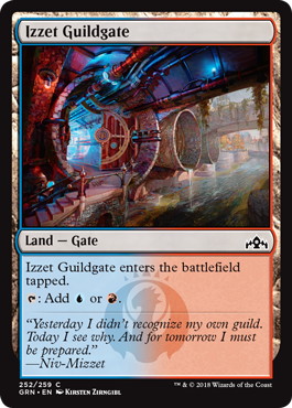 【ENG】【Foil】《イゼットのギルド門/Izzet Guildgate》(252)[GRN]