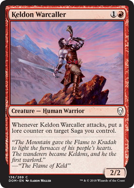 【ENG】【Foil】《ケルドの戦呼び/Keldon Warcaller》[DOM]