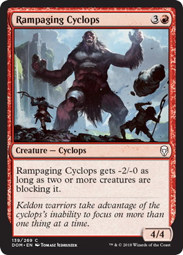 【ENG】【Foil】《暴れ回るサイクロプス/Rampaging Cyclops》[DOM]