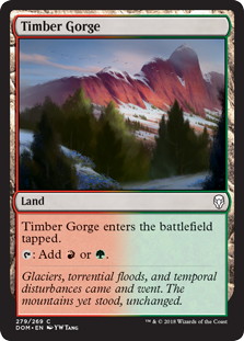 【ENG】【Foil】《森林の地溝/Timber Gorge》[DOM]