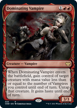 【ENG】■ショーケース■《威圧する吸血鬼/Dominating Vampire》[VOW]