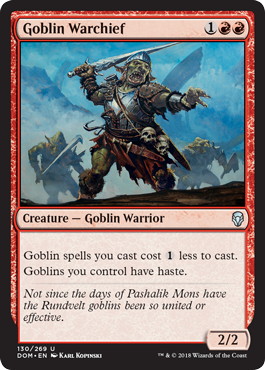 【ENG】《ゴブリンの戦長/Goblin Warchief》[DOM]