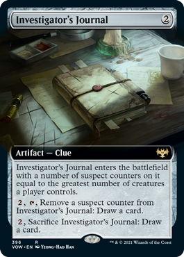 【ENG】【Foil】■拡張アート■《調査官の日誌/Investigator's Journal》[VOW]