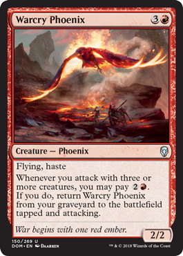 【ENG】【Foil】《喊声のフェニックス/Warcry Phoenix》[DOM]