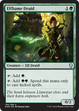 【ENG】【Foil】《エルフェイムのドルイド/Elfhame Druid》[DOM]
