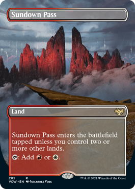 【ENG】【Foil】■ボーダーレス■《日没の道/Sundown Pass》[VOW]