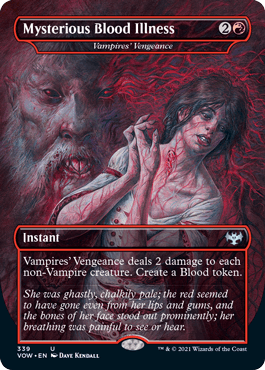 【ENG】【Foil】■ドラキュラ■《吸血鬼の復讐/Vampires' Vengeance》[VOW]