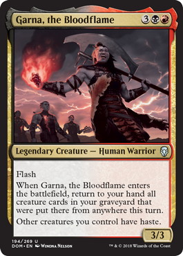 【ENG】【Foil】《血の炎、ガルナ/Garna, the Bloodflame》[DOM]