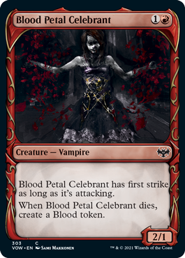 【ENG】【Foil】■ショーケース■《血花の祝賀者/Blood Petal Celebrant》[VOW]
