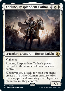 【ENG】《輝かしい聖戦士、エーデリン/Adeline, Resplendent Cathar》[MID]
