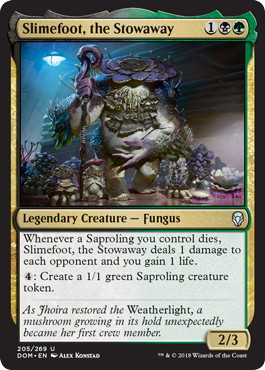 【ENG】【Foil】《密航者、スライムフット/Slimefoot, the Stowaway》[DOM]