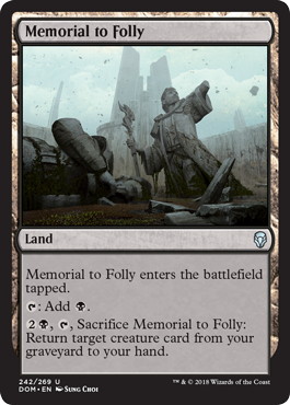 【ENG】【Foil】《愚蒙の記念像/Memorial to Folly》[DOM]