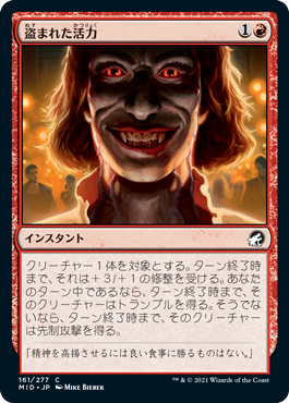 【JPN】【Foil】《盗まれた活力/Stolen Vitality》[MID]