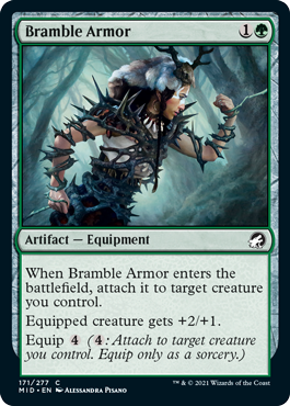 【ENG】【Foil】《棘茨の鎧/Bramble Armor》[MID]