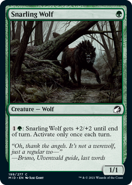 【ENG】【Foil】《うなる狼/Snarling Wolf》[MID]