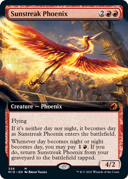 【ENG】■拡張アート■《太陽筋のフェニックス/Sunstreak Phoenix》[MID]