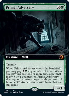 【ENG】■拡張アート■《原初の敵対者/Primal Adversary》[MID]
