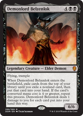 【ENG】《悪魔王ベルゼンロック/Demonlord Belzenlok》[DOM]