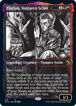 【ENG】【Foil】■ショーケース■《ヴォルダーレンの末裔、フロリアン/Florian, Voldaren Scion》[MID]