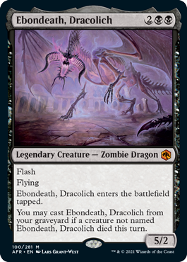 【ENG】《ドラコリッチ、エボンデス/Ebondeath, Dracolich》[AFR]