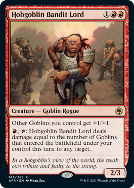 【ENG】《ホブゴブリンの山賊の頭/Hobgoblin Bandit Lord》[AFR]
